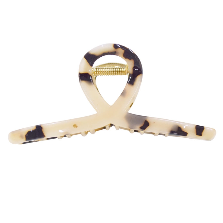 ７．べっ甲ベージュ | バンスクリップ くるりん ヘアアクセサリー | terracotta