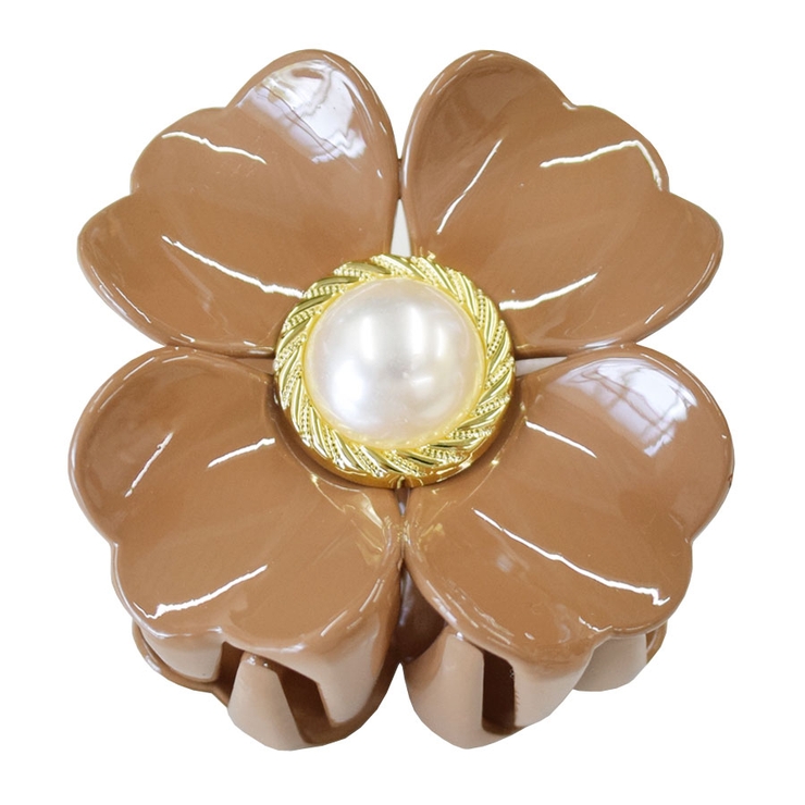 ３．ブラウン | バンスクリップ フラワー 花 | terracotta