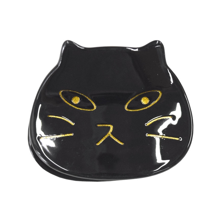 ３．ブラック | ヘアクリップ 猫 ネコ | terracotta