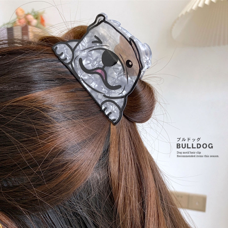 犬 ヘアクリップ 大きめ | terracotta | 詳細画像8 