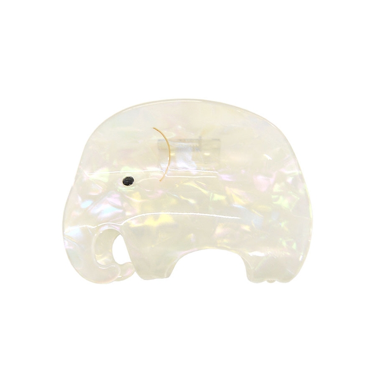 １．ホワイト | ぞう ヘアクリップ 夏 | terracotta