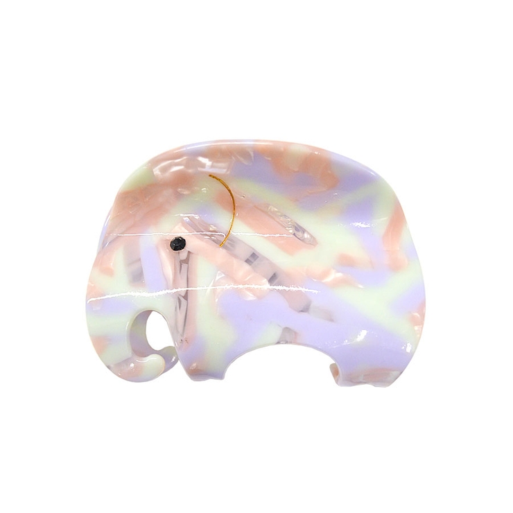 ５．ピンク×パープル | ぞう ヘアクリップ 夏 | terracotta
