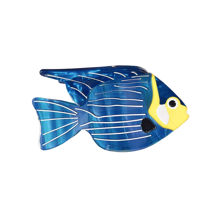 １．青フィッシュ | バンスクリップ 大きめ おしゃれ | terracotta