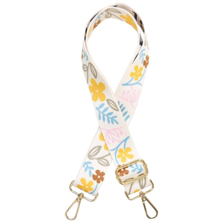 ３．大花アイボリー | ショルダーストラップ バッグ用 太め | terracotta