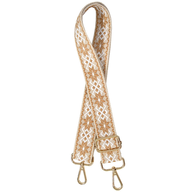 １９．チロリアンベージュ薄茶 | ショルダーストラップ バッグ用 太め | terracotta