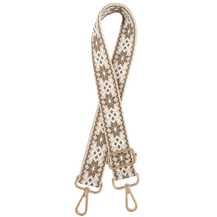 ２０．チロリアンベージュ濃茶 | ショルダーストラップ バッグ用 太め | terracotta