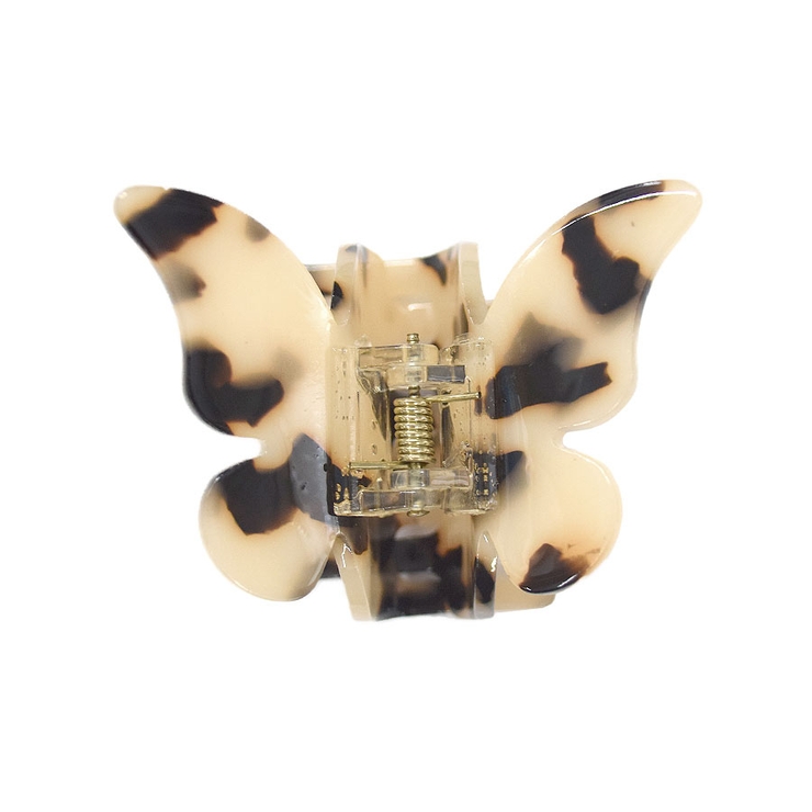 ４．ベージュマーブル | ヘアクリップ バタフライ ハーフアップ | terracotta