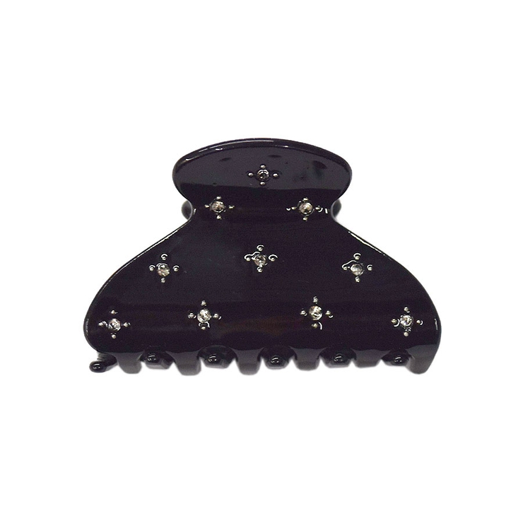 ４．ブラック | バンスクリップ 小さめ キラキラ | terracotta