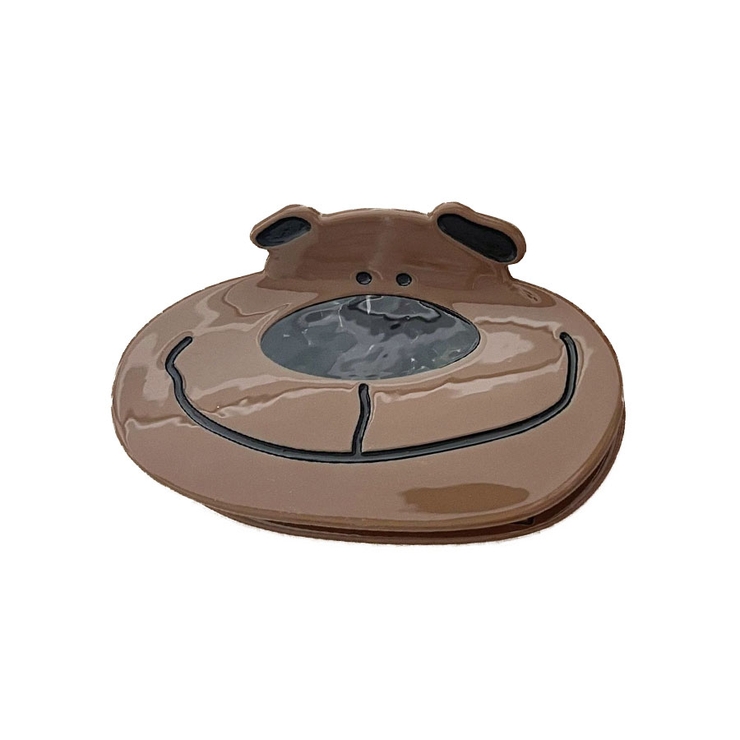 ２．ブラウン | ヘアクリップ 動物 くま | terracotta