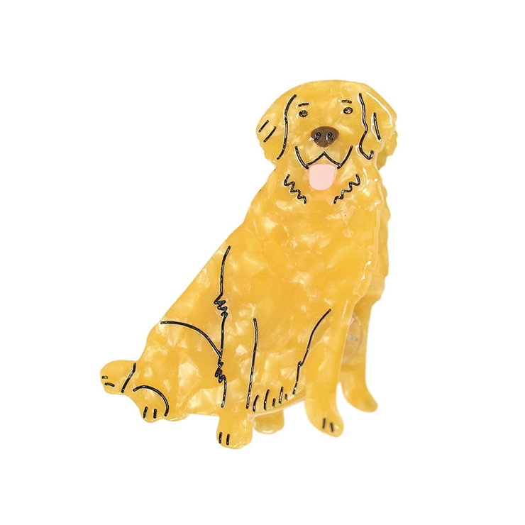 １．ゴールデン | 犬 ヘアクリップ ハーフアップ | terracotta