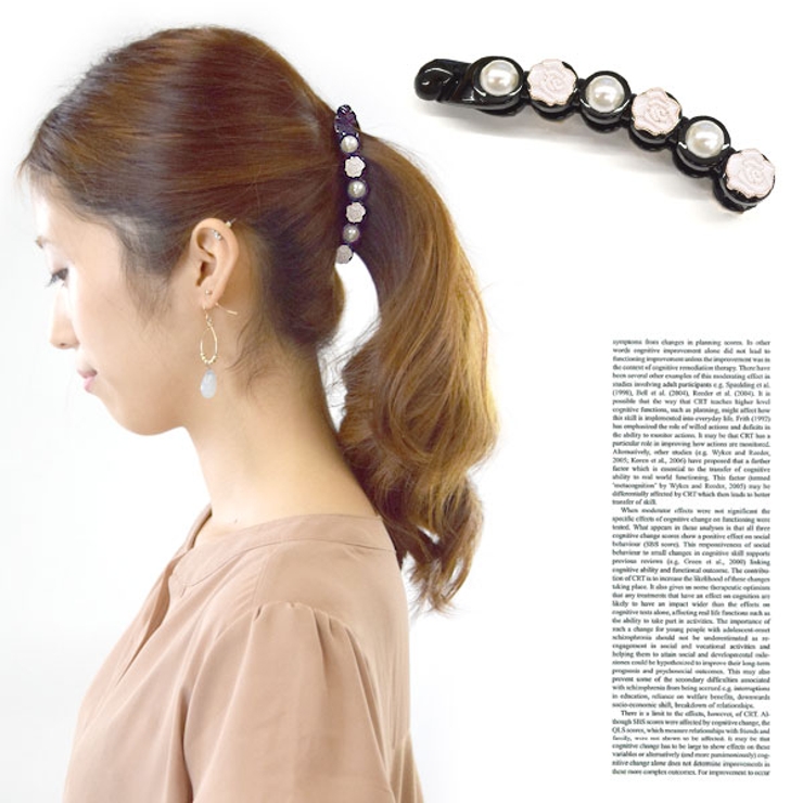 ゆうパケット】バレッタ ヘアクリップ 大きめ ヘアアクセサリー