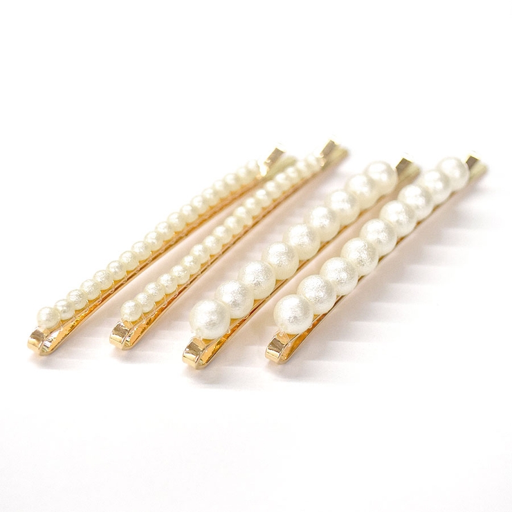 コットンパール ヘアピン 2本セット | terracotta | 詳細画像5 