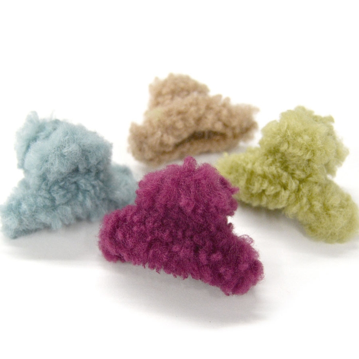 ヘアクリップ 小さめ ボア | terracotta | 詳細画像5 