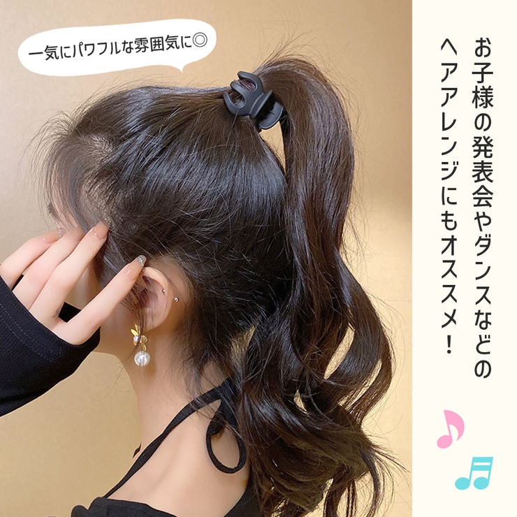 ヘアクリップ ハイポニーテール ミニクリップ[品番：QN000006400