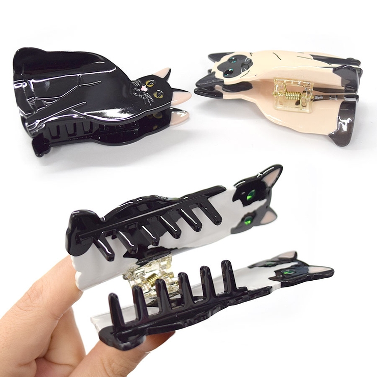 ヘアクリップ 猫 動物 | terracotta | 詳細画像8 