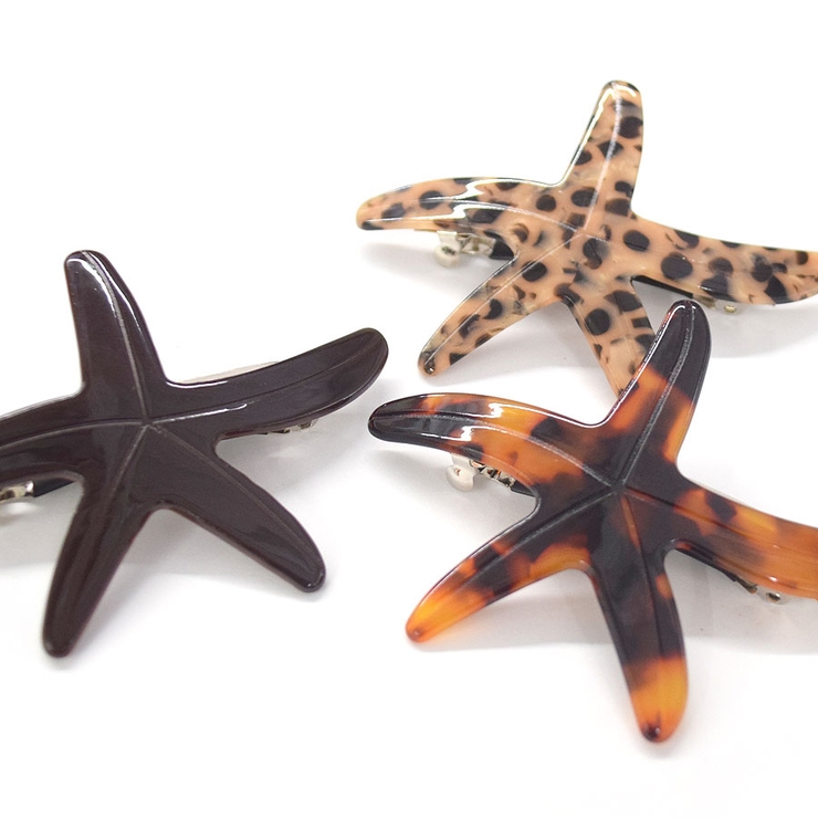 バレッタ 小さめ ヒトデ | terracotta | 詳細画像5 