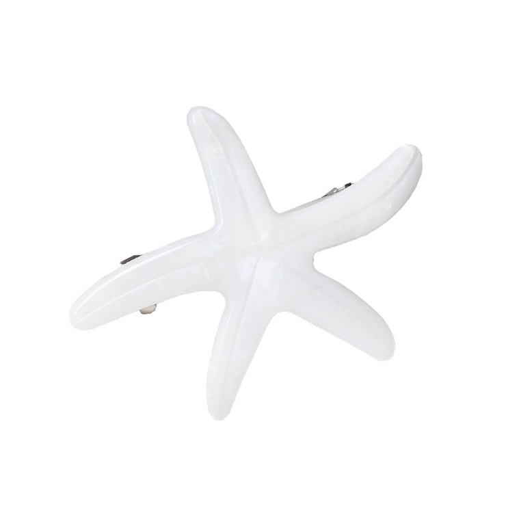 １．ダークブラウン | バレッタ 小さめ ヒトデ | terracotta