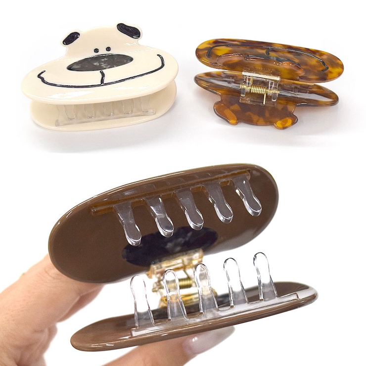 ヘアクリップ 動物 くま | terracotta | 詳細画像4 