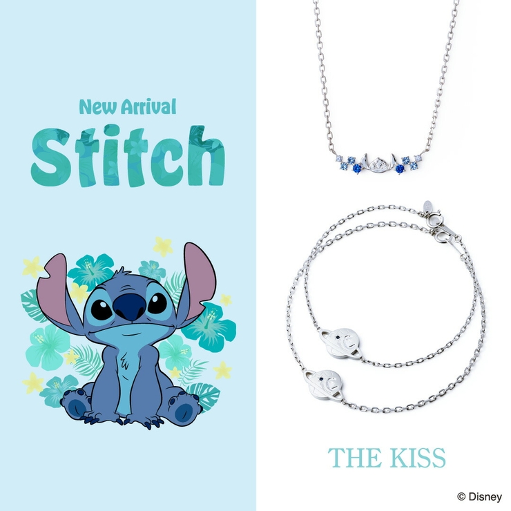☆US Disney Parks☆スティッチとヤシの木 キーネックレス ☆US Disney Parks☆スティッチとヤシの木 キーネックレス