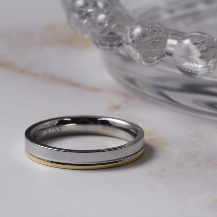 THEKISS公式サイトペアリングステンレス（レディース・メンズ単品）ペアアクセサリーカップルに人気のジュエリーブランドTHEKISSペアリング・指輪記念日プレゼントTR1015YEザキス