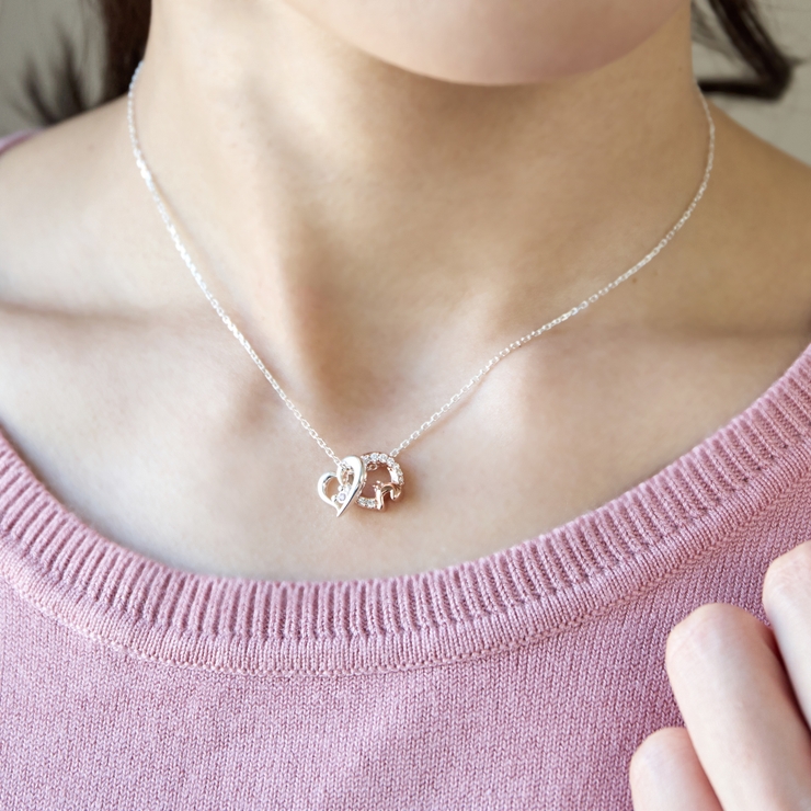 ネックレス 隠れミッキーマウス THE[品番：SUSL0004008]｜THE KISS