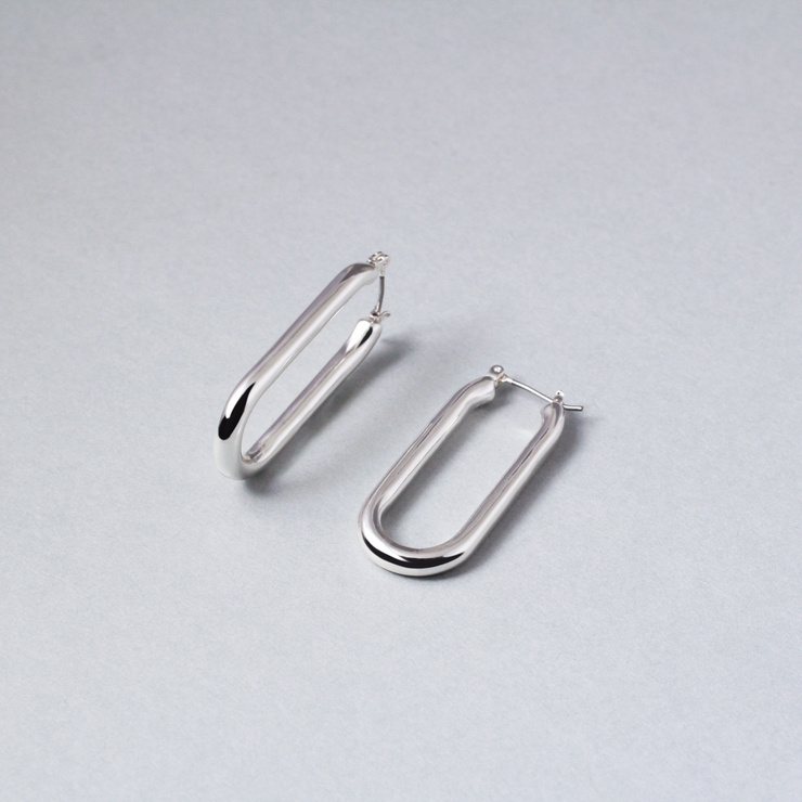 シルバー | ピアス フープ 韓国 | THE KISS 