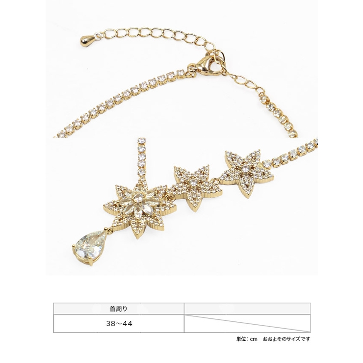 Tika ビジュースターモチーフゴールドネックレス アクセサリー | Tika | 詳細画像5 