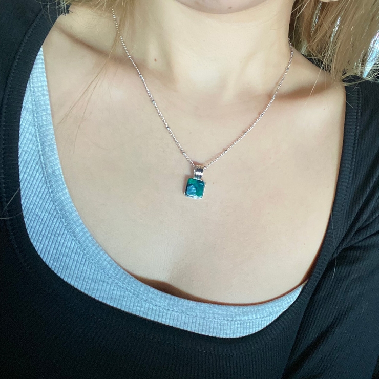 スクエアストーンモチーフ2連ネックレス レディース ファッション | non-hedge  | 詳細画像9 