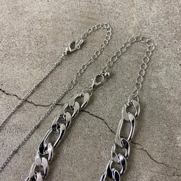 スクエアストーンモチーフ2連ネックレス レディース ファッション | non-hedge  | 詳細画像29 