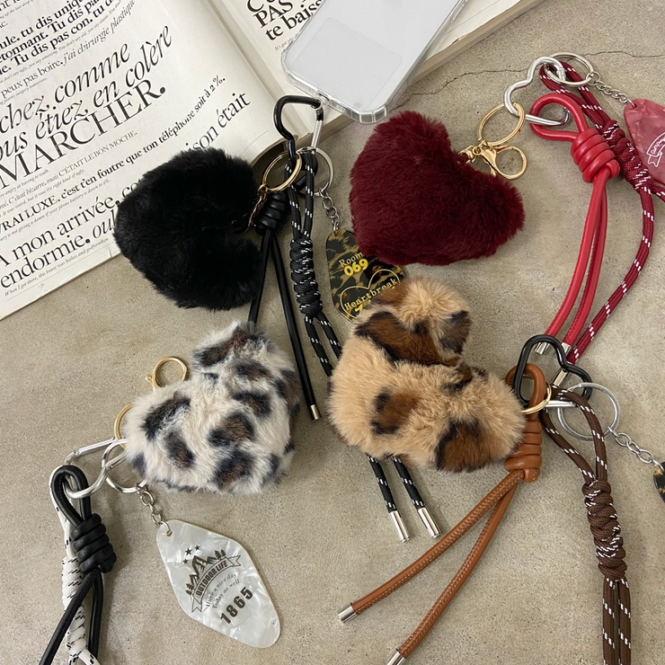 ファーハートチャームストラップ | non-hedge  | 詳細画像25 