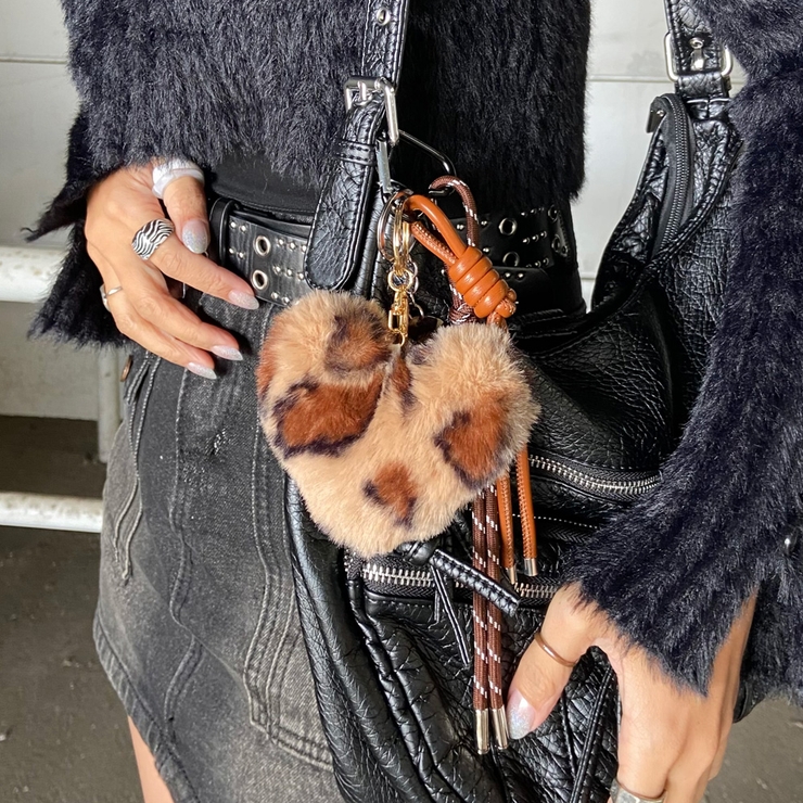 ファーハートチャームストラップ | non-hedge  | 詳細画像4 