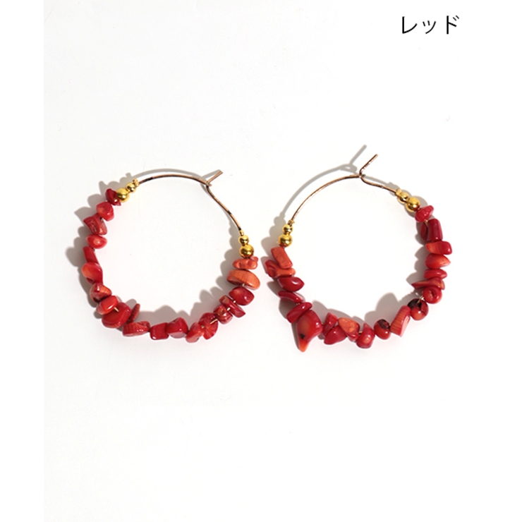 ピアス チチカカ コーラルフープピアス[品番：TTKW0005599