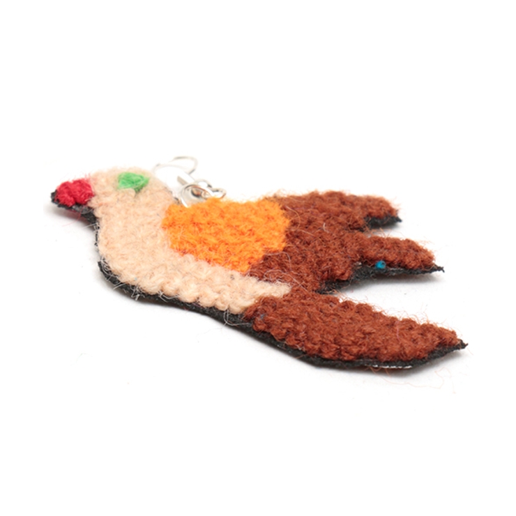 ARRO ピアス　刺繍　BIRD