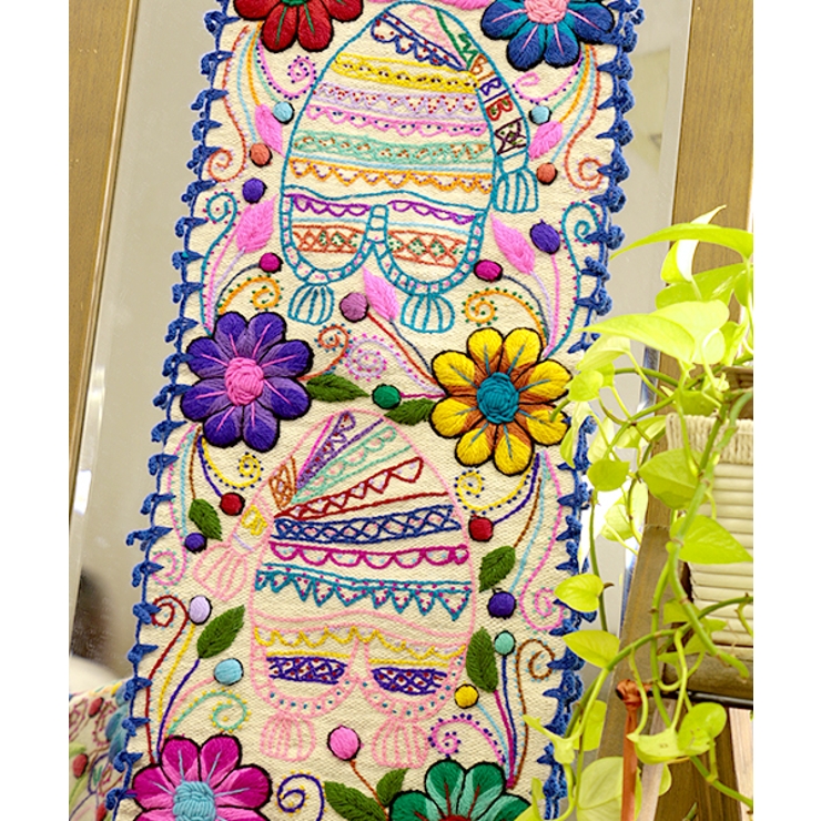 夏 チチカカ アヤクーチョ刺繍タペストリー zhwph2346