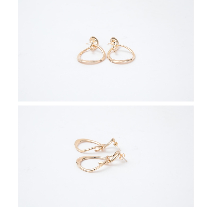 ミックスリングピアス 2連デザインが上品 小物 | titivate | 詳細画像2 