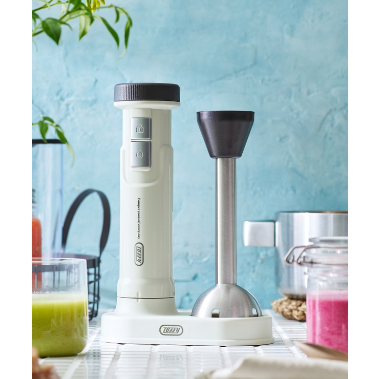 アッシュホワイト | 【Toffy/トフィー】コードレスハンドブレンダー | Toffy store