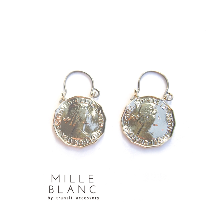 mille blanc セットモチーフピアス | TRANSIT ACCSESSORY  | 詳細画像1 