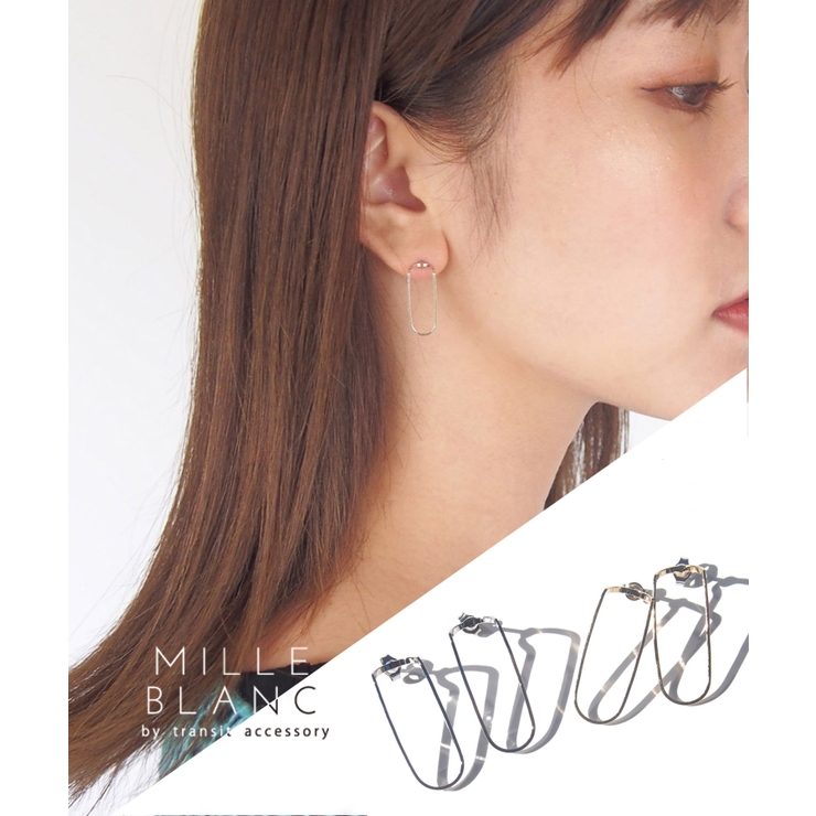 mille blanc 華奢ラインピアス | TRANSIT ACCSESSORY  | 詳細画像1 
