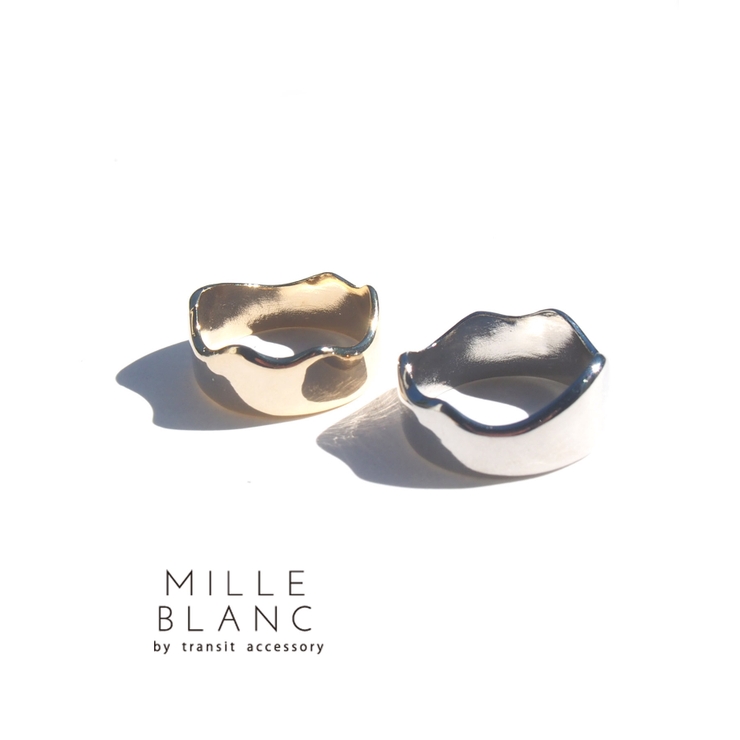 mille blanc メタルウェーブリング | TRANSIT ACCSESSORY  | 詳細画像1 