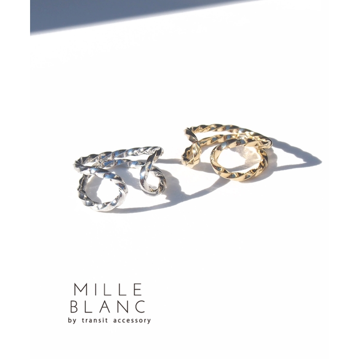 mille blanc メタルデザインリング | TRANSIT ACCSESSORY  | 詳細画像1 