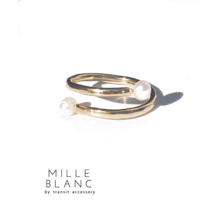 ゴールド | mille blanc 華奢パールリング | TRANSIT ACCSESSORY 