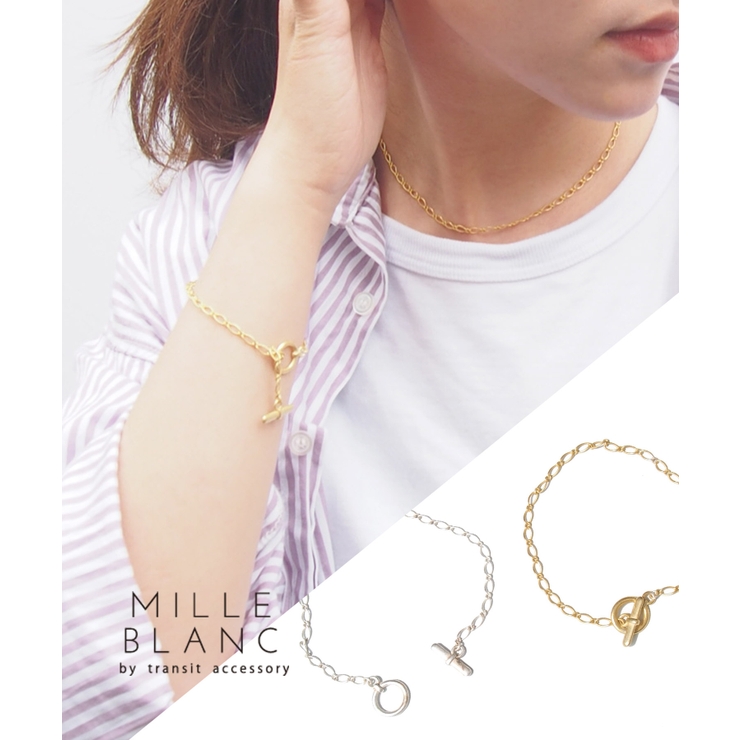 mille blanc 古美メッキチェーンブレスレット | TRANSIT ACCSESSORY  | 詳細画像1 