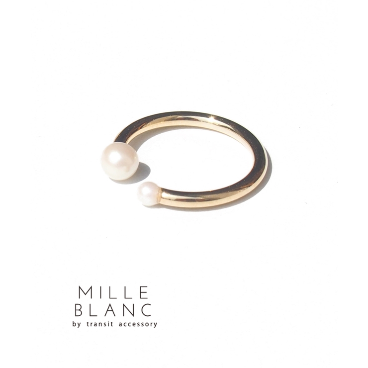 ゴールド | mille blanc パールつきゴールドリング | TRANSIT ACCSESSORY 