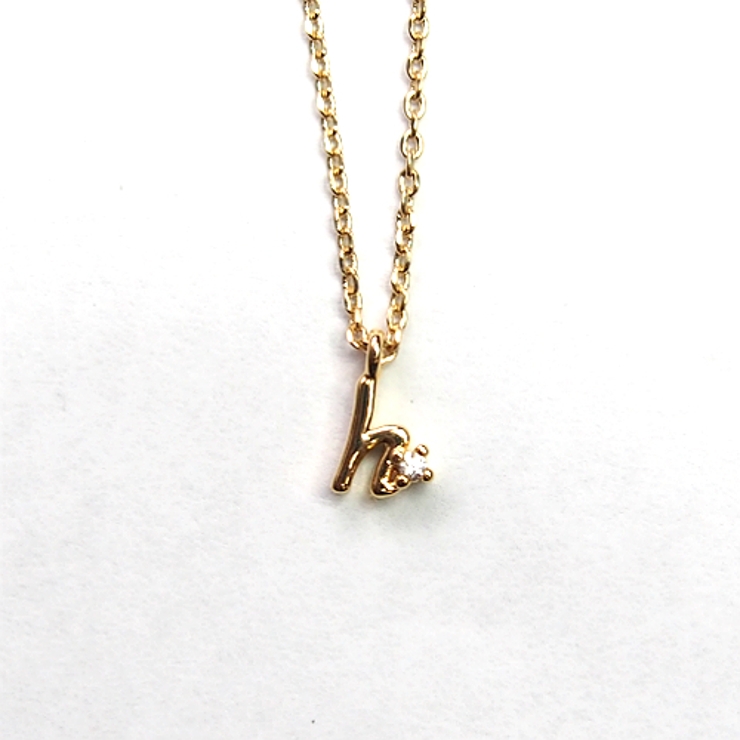 小文字イニシャルネックレス ネックレス アクセサリー