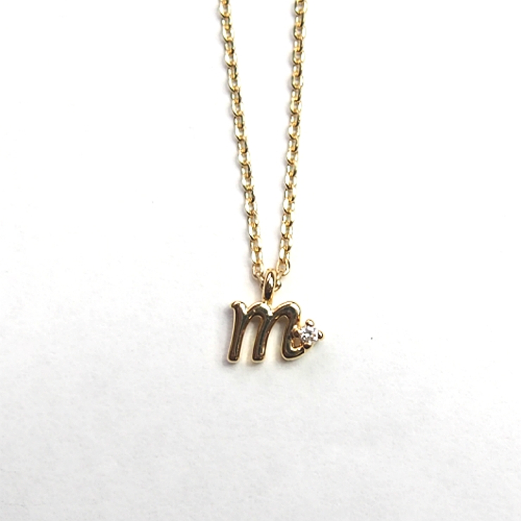 小文字イニシャルネックレス ネックレス アクセサリー