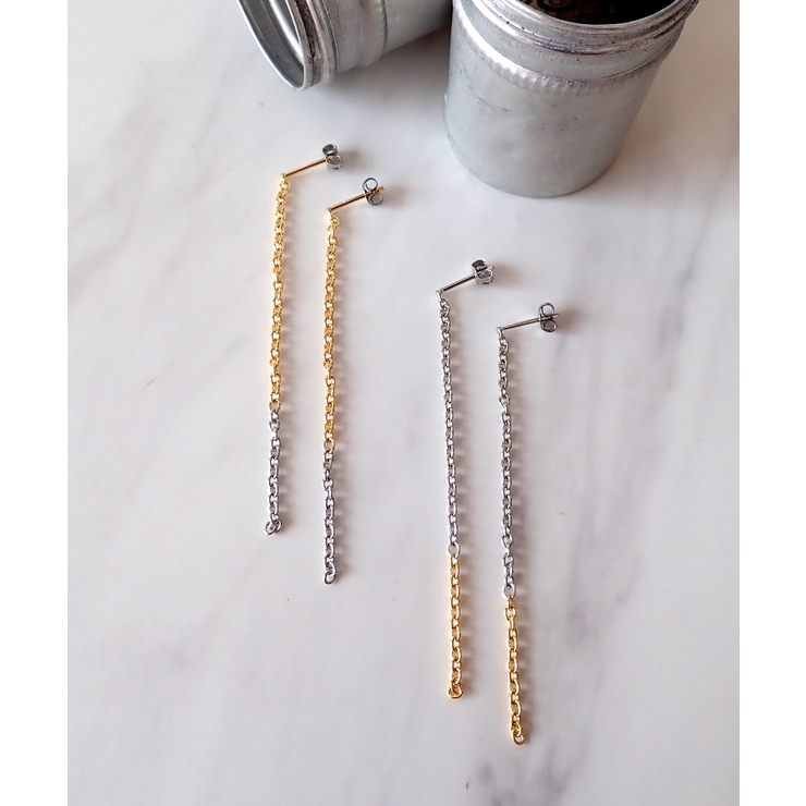 【30％OFF】 ピアス ポストピアス[品番：TRNA0001163]｜TRANSIT チェーン アクセサリー