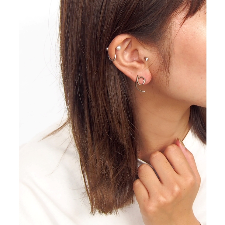 ピアス ポストピアス 左右対称[品番：TRNA0002160]｜TRANSIT