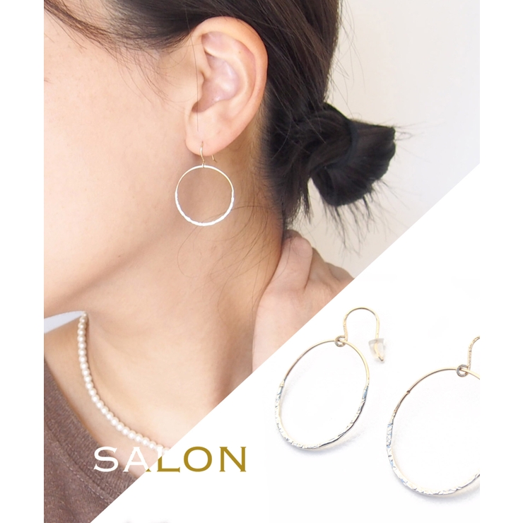 SALON K14GF×SV925ピアス バイカラー | TRANSIT ACCSESSORY  | 詳細画像1 