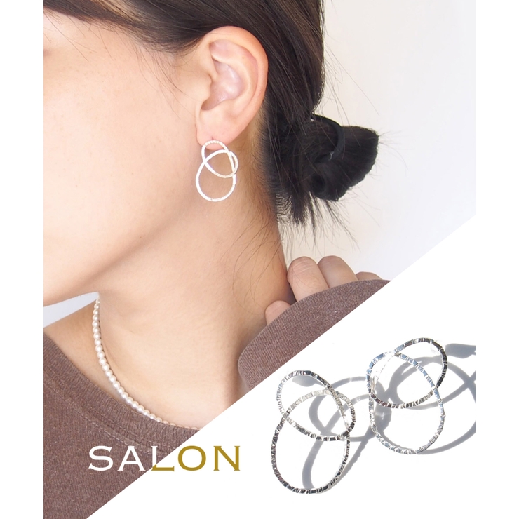 SALON K14GF×SV925ピアス バイカラー | TRANSIT ACCSESSORY  | 詳細画像1 