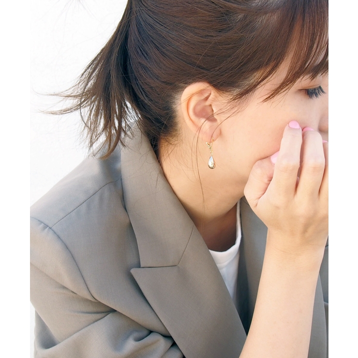 SALON ころんと揺れるフレンチフックのピアス オリジナル | TRANSIT ACCSESSORY  | 詳細画像2 